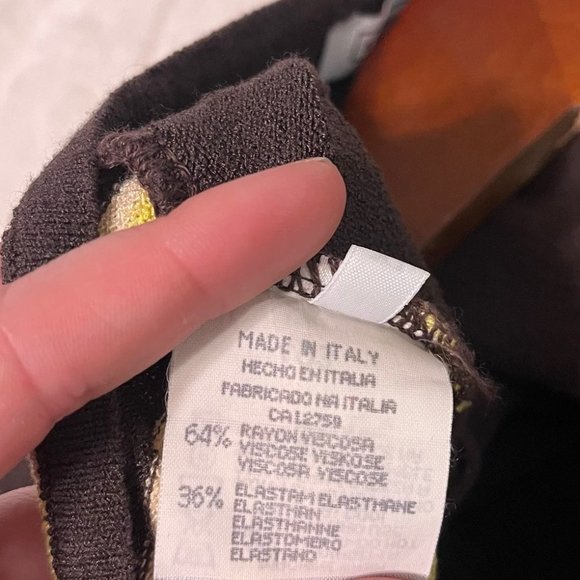 Stefanel XS/S Italian Soft Brown Yellow Striped Casual Preppy Retro Sweater - Picture 6 of 8